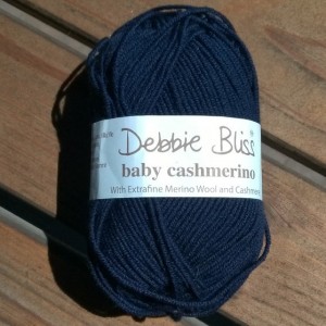 Baby soft navy blue yarn